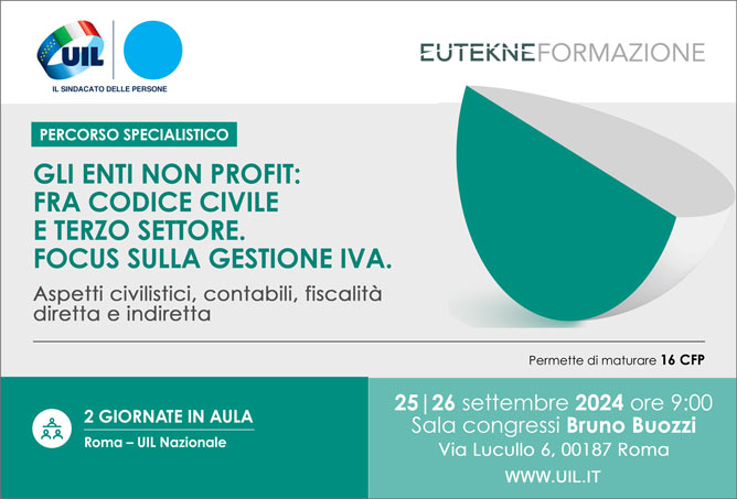 Gli enti non profit: fra codice civile e terzo settore.  Focus sulla gestione iva.