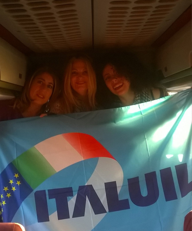 Rieti: In viaggio per il corteo